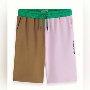 Scotch & Soda unisex colorblock shorts